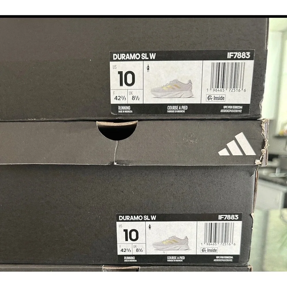 Adidas Duramo SL W Womens Running Shoes White Gold‎ IF7883 Size 10 NEW